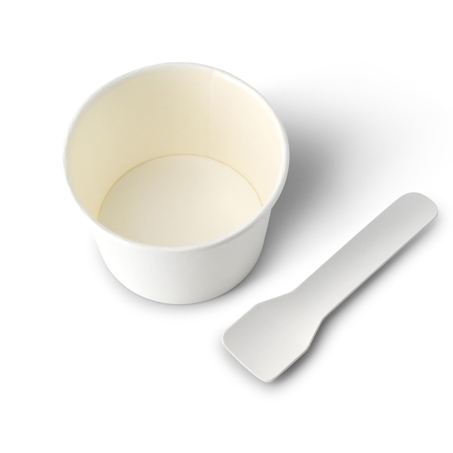 BIOZOYG 1000x gobelet à glace en carton 75 ml blanc - bol jetable sans plastique et recyclable - ramequin dessert bol a emporter