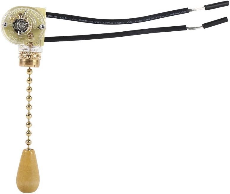 Pull Chain Switch | Ultralight Vintage Sturdy Pull Switch | Bedside Lamps for Table Lamps, Wall Lamps, Floor Lamps