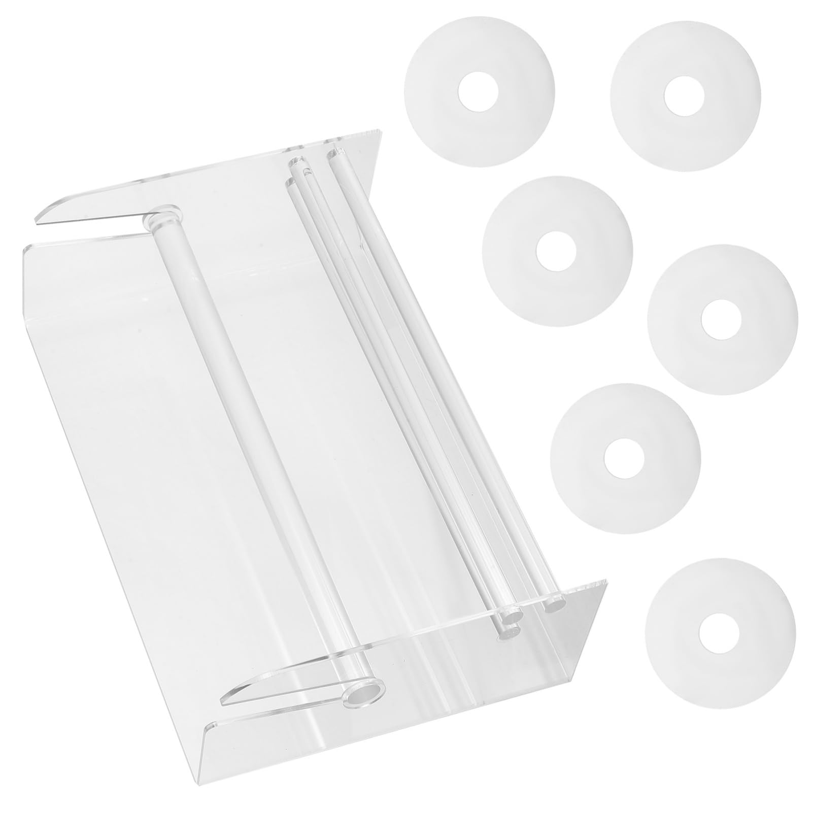 Transparenter Ständer Für Etikettenrollenspender Aus Acryt Verstellbarer Halter Für Aufkleberrollen Für Schreibtisch Rollenband-organizer