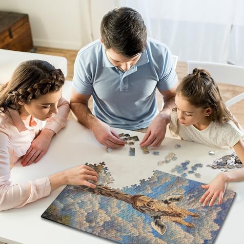 Puzzle de jirafa imposible de 1000 piezas para adultos, un desafío creativo de 70x50 cm 7