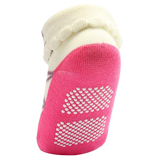 9 Pairs Baby Girl Newborn Infant Grip Socks, Toddler Girl Anti Skid Socks Cotton Socks Non Slip2