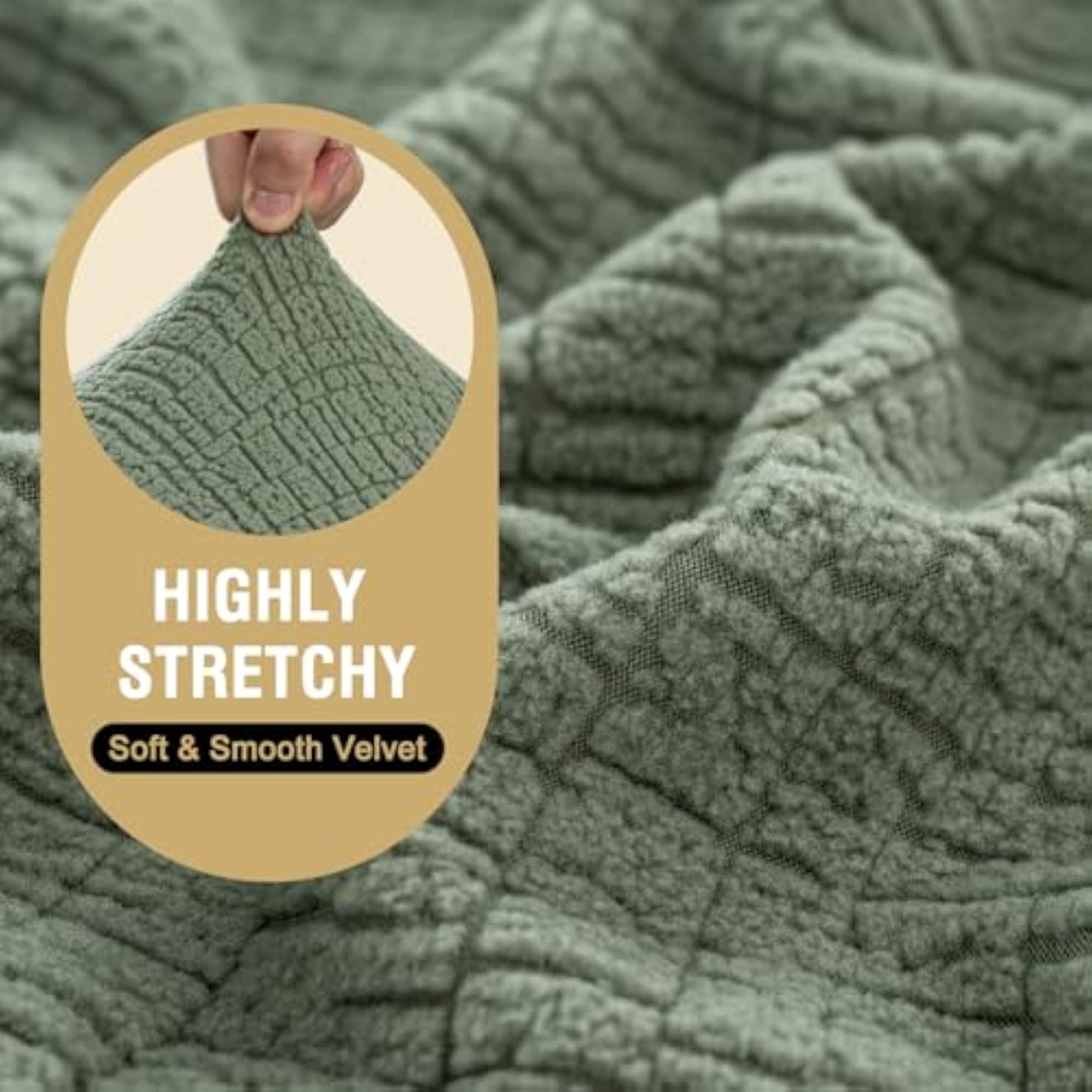 Super Stretch Jacquard Couch Cushion Covers, Furniture Protector