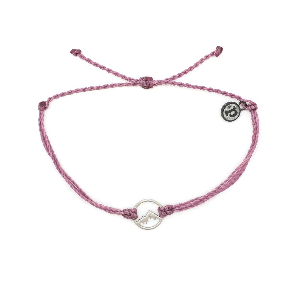 Pura VidaSilver Sierra Lavender Bracelet - Waterproof, Artisan Handmade, Adjustable, Threaded, Fashion Jewelry for Women