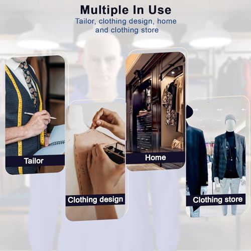 Dopinmin M739 Mannequin Torso Male Dress Form Manikin 73 Inch Adjustable Detachable Realistic Full Body Mannequin Model Display thumb #6