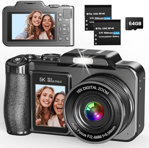 Digital Camera, 5K 80MP 3.5