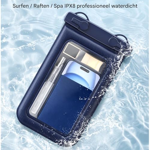 Waterproof bag for swimming, waterproof bag for phone, mobile phone case closure with lanyard, touchscreen protector case, clear swimming accessories for snorkelling - Image 8