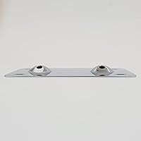 Vista 4 de Soporte de placa cromado para modelos Harley Street Glide, Road King, Road Glide y Electra Glide Touring 1999-2016 (7-1/4 pulgadas x 4-1/4 pulgadas)