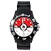 Reloj de cuarzo con correa de silicona negra para fans de Pocket Monsters