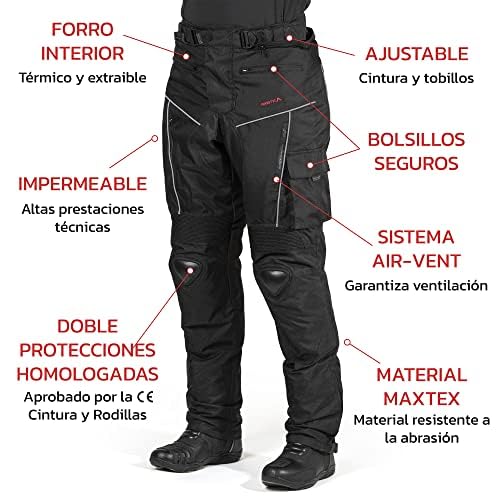 ARISTA Pantalon PROTECH Negro Cordura