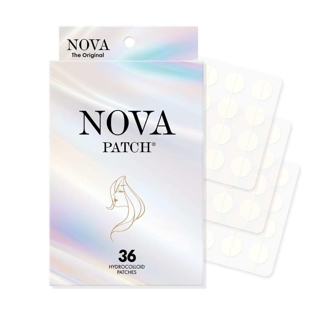 Pimple Patch Spot Treatment by Nova Cosmetics, 36 Hydrocolloid Pimple Patches for Day & Night Acne Care