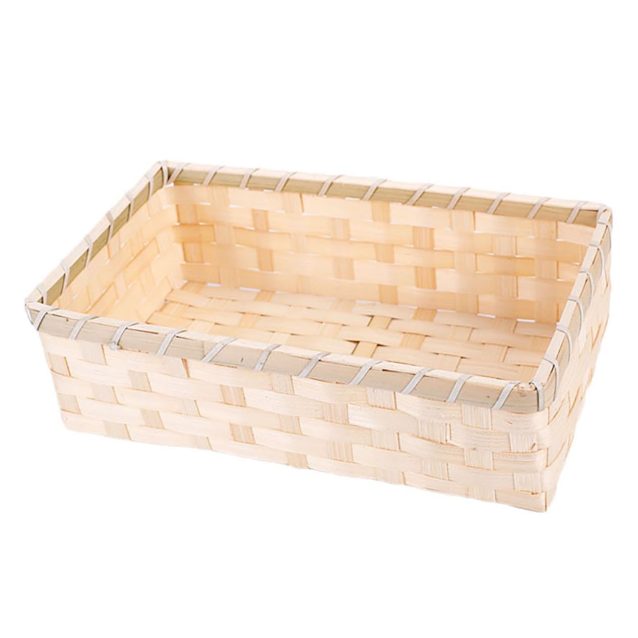 Unomor 1pc Storage Basket Wicker Basket Decoration Braided Basket Rattan Baskets Wicker Bread Baskets for Serving Storage Container Woven Bread Basket Food Bin Weaving