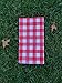 GSM Brands Disposable Tablecloths (5 Pack) - Plastic Tablecovers for Picnics or Parties with Checkered Red and White Design