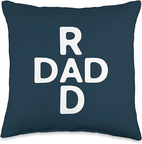 Best Rad - Almohada para regalo del día del padre, con cita divertida, humor de broma, 16 x 16 pulgadas, multicolor