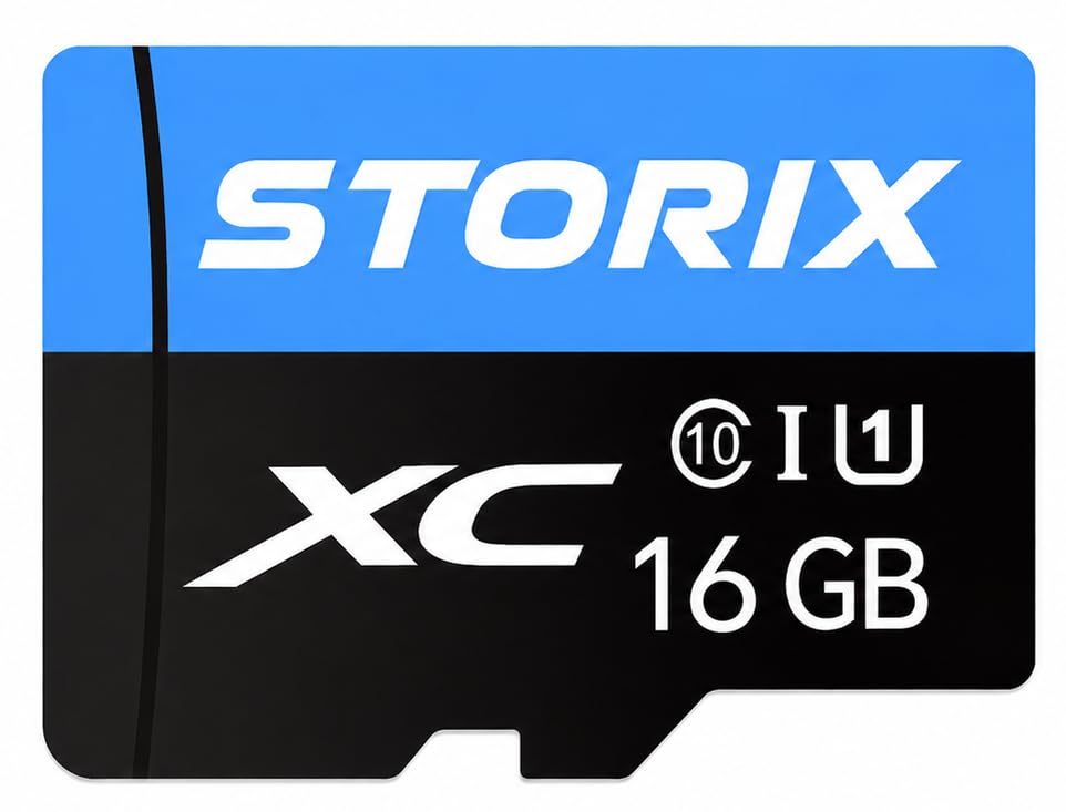 STORIX Micro SD Card 16GB Class 10 U1 Up to 100MB/s | For Smartphones & Tablets, CCTV Compatible, For Digital Cameras, For Drones, SDXC-image-43