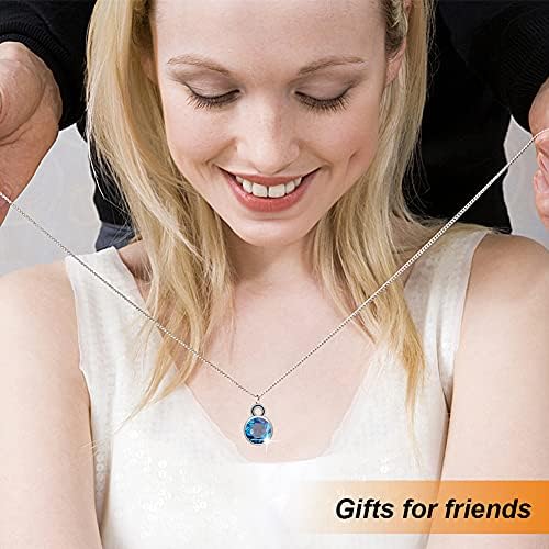 Gukasxi 96 Pieces Crystal Birthstone Charms Necklace Earring Bracelet Beads Pendants with Rings for DIY Jewelry Making and Crafting, 12 Colors 
