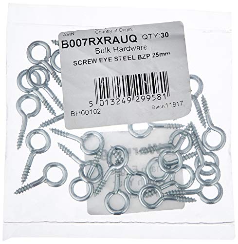 Merriway BH00102 Occhiello a Vite, Bianco, Set di