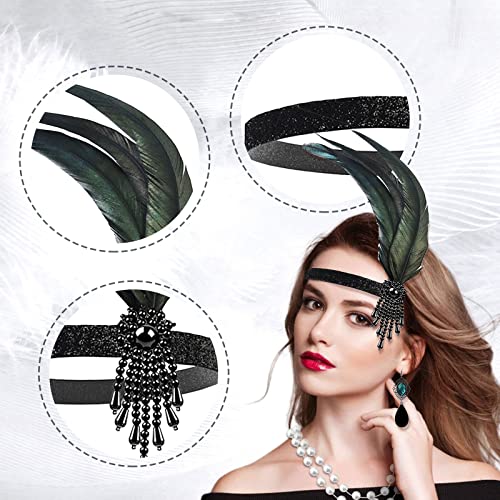 MIVAIUN 3 Pezzi Anni '20 Flapper Great Gatsby