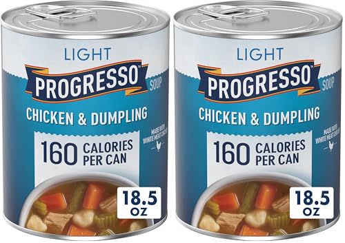 Image of Progresso Light Canned Soup, Chicken and Dumpling Soup, 18.5 oz (Pack of 2)