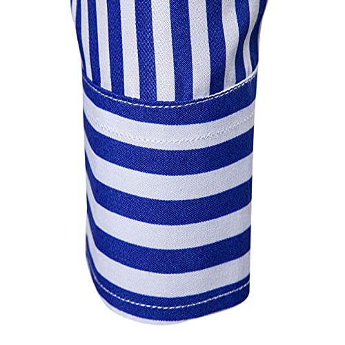 Dunne sectie van shirt met lange mouwen herenmode gestreepte trend eenvoudig slank stretch ademend comfortabel zakelijk forenzenreversoverhemd - Afbeelding 6