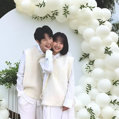 Image of White Balloon Garland Kit, 35 Pieces, Decorative Arch, for Birthday and Anniversary Decoration, Home Decoration,weddings, and corporate events