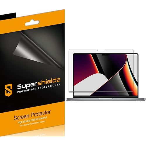 Supershieldz (3 Pack) Anti-Glare (Matte) Screen Protector Designed for MacBook Pro 14 inch (M4, M3, M2, M1, Pro/Max)