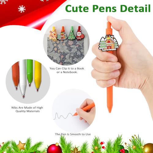 Bolígrafos Gel de Navidad para Escritura 6 Unidades miniatura 3