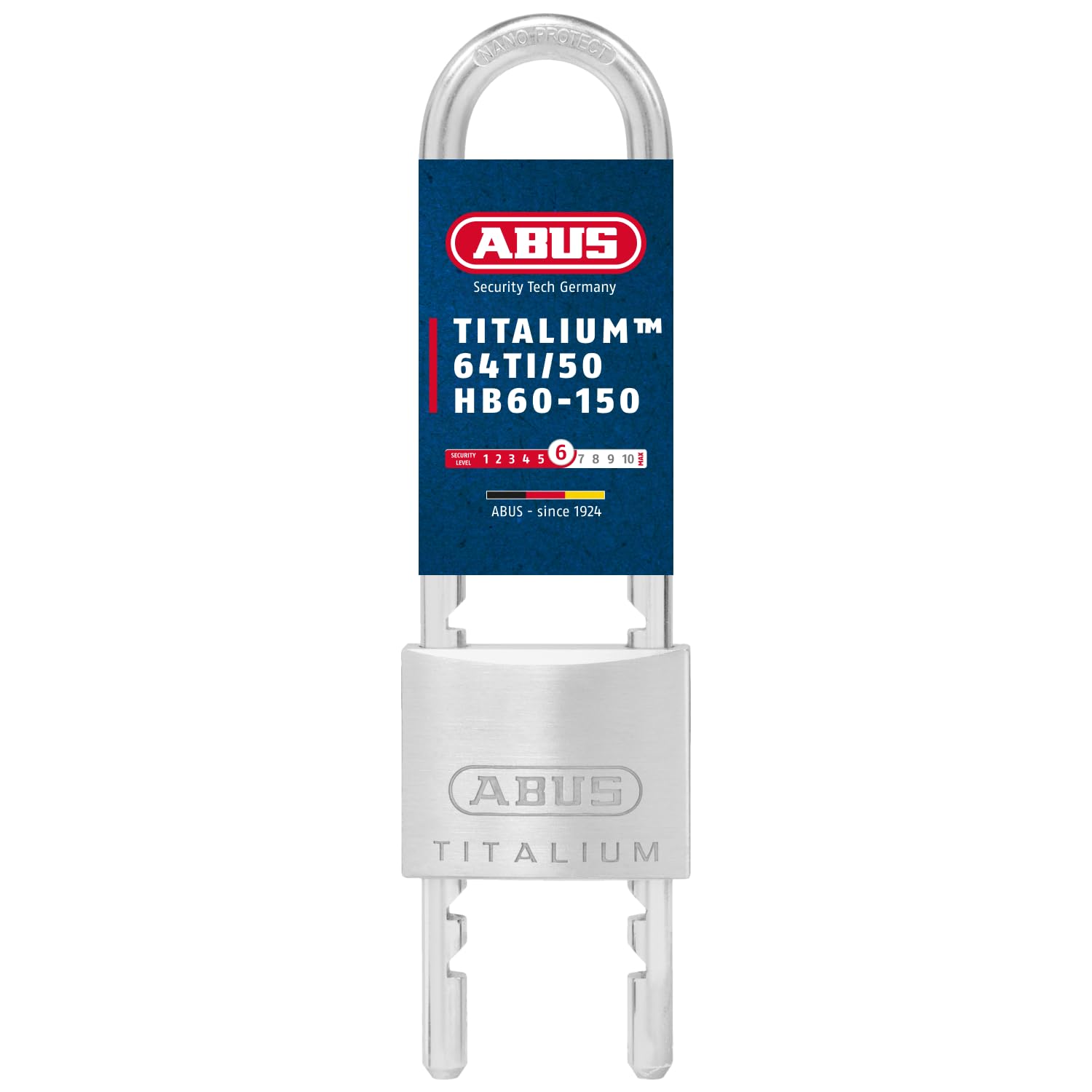 Cadenas ABUS Titalium 64TI/60 - Aluminium Léger, Anse Acier Trempé, Niveau De Sécurité 6