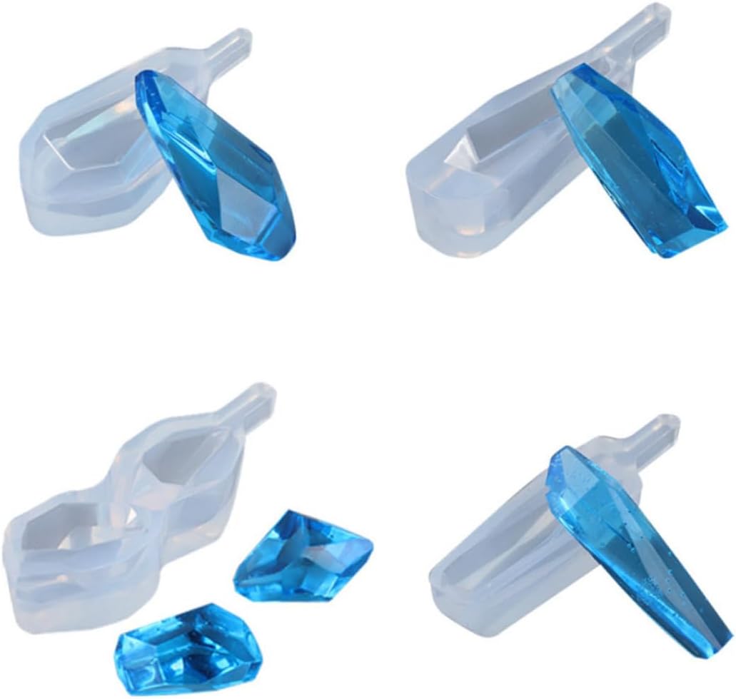 NUOBESTY 4pcs Silicone Mold Stencils for Crafts Casting