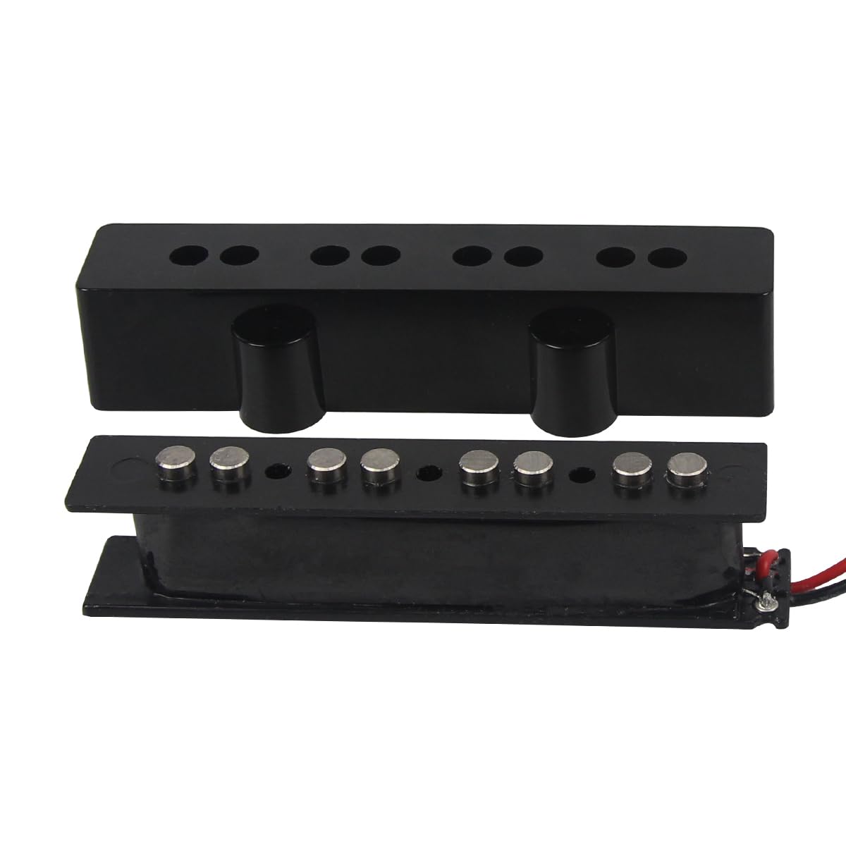 FLEOR Open Style Alnico 5 JB Bass Pickup JB Bass Bridge Pickup for 4 String JB Bass Style or Similar Bass Guitar - Image 3