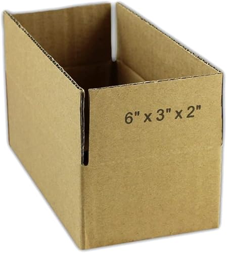 Miniatura 2 de 5 cajas de embalaje de cartón corrugado EcoSwift de 6 x 3 x 2 pulgadas, cajas de envío de mudanza, cajas de 6 x 3 x 2 pulgadas