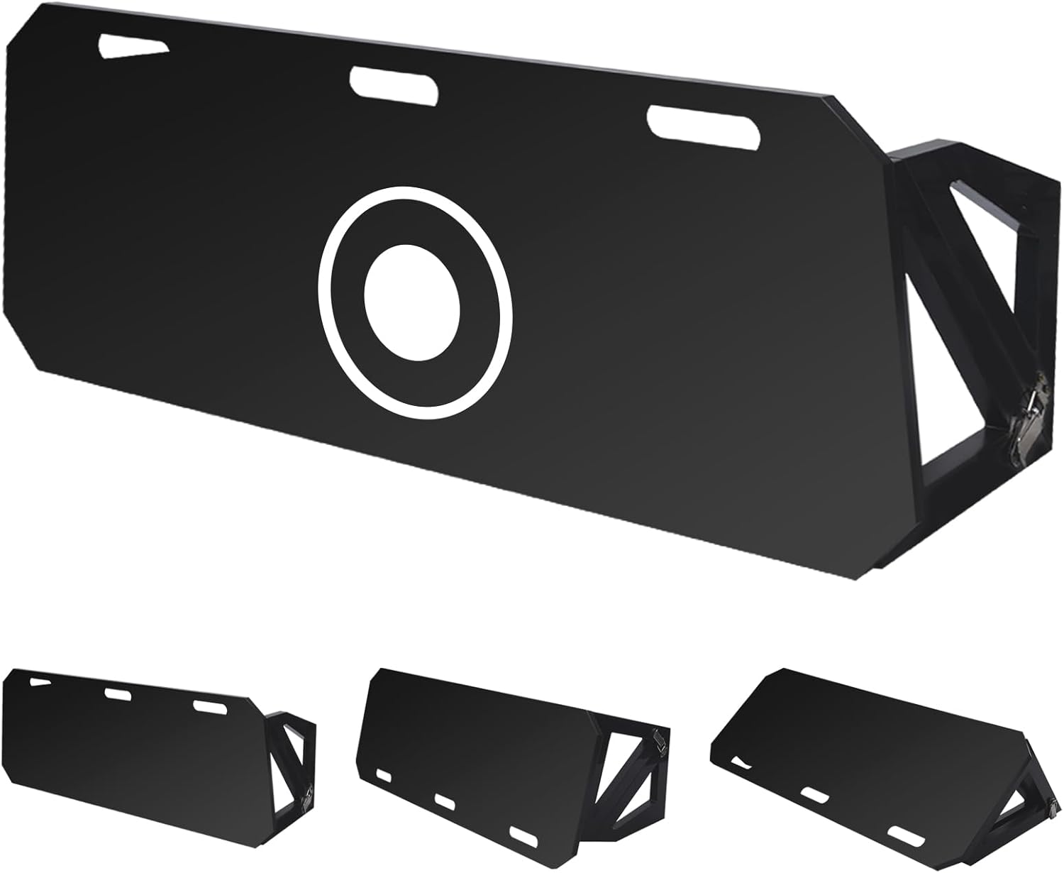 Upgrade 3-Angles Soccer Rebounder Board, Portable Soccer Wall for Adults & Kids, Foldable Soccer Training Equipment for Passing & Shooting Practice 32"x12"