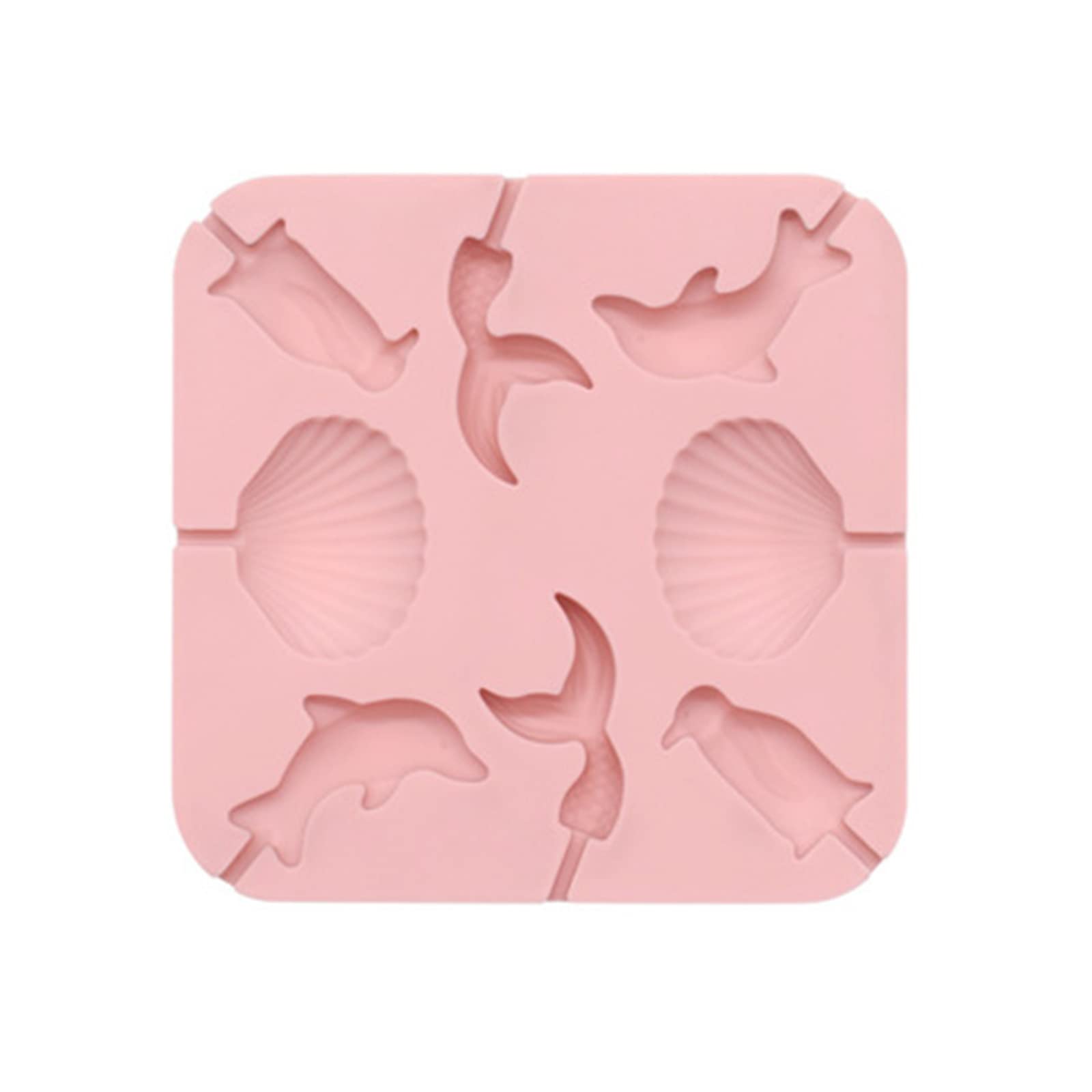 Jazuaiao Sugarcraft Cookie Cartoon Gift Food-grade Silicone Candy Cutter Lollipop Mold Easy to Clean Baking Utensils Sugarcraft Molds