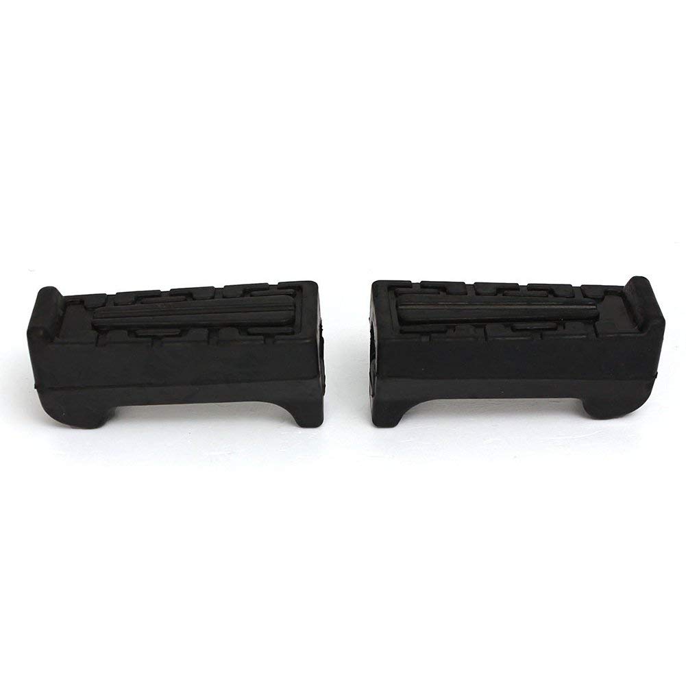 Repose-Pieds Arrière Moto Pour Yamaha YBR125 - Ensemble Caoutchouc Et Métal De Qualité