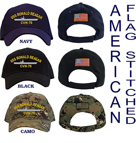 Gorra bordada personalizada USS Ronald Reagan CVN-76 miniatura 2