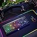 Teclado para Juegos,Teclado Gaming con Panel de Metal Completo Rainbow LED, Controles...