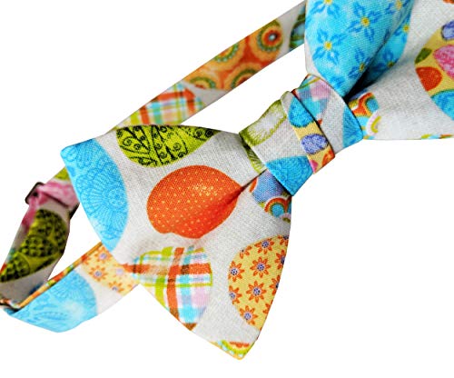 Mens Easter Egg Pre-tied Bow Tie with Adjustable Strap2