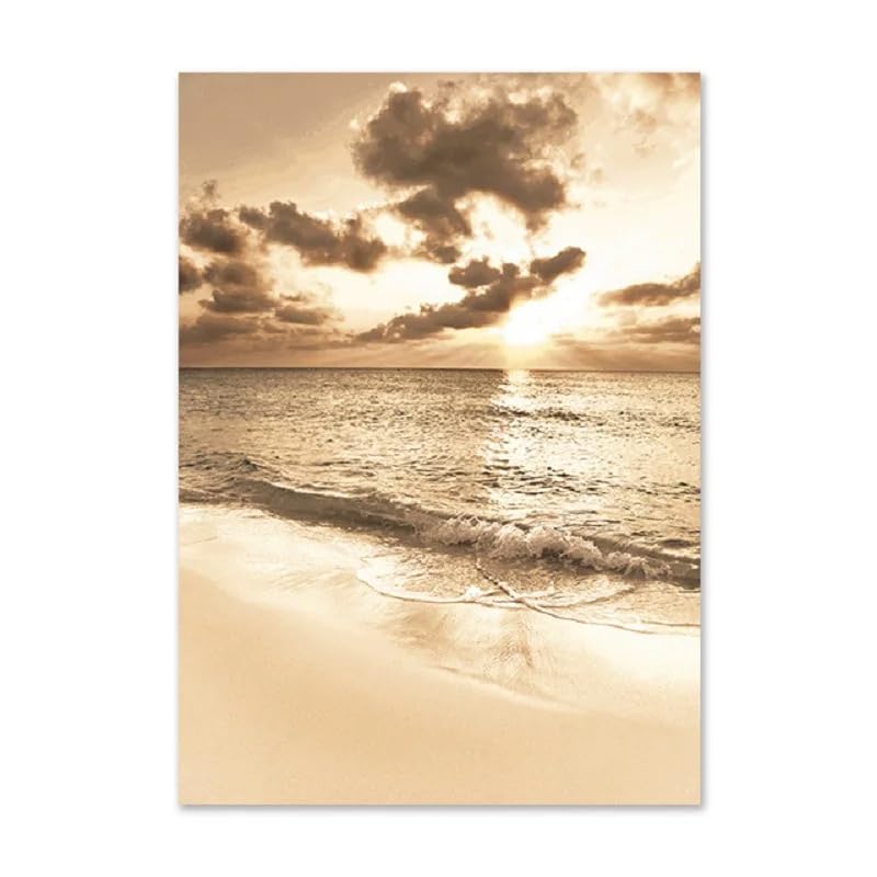 Cuadros Decoracion Salon Modernos Seaside Pattern Cuadros Decoracion Dormitorios,Lienzo Laminas Decorativas Pared,Listo Para Colgar Láminas Decorativas Salón,Posters Para Pared 20X30Cm