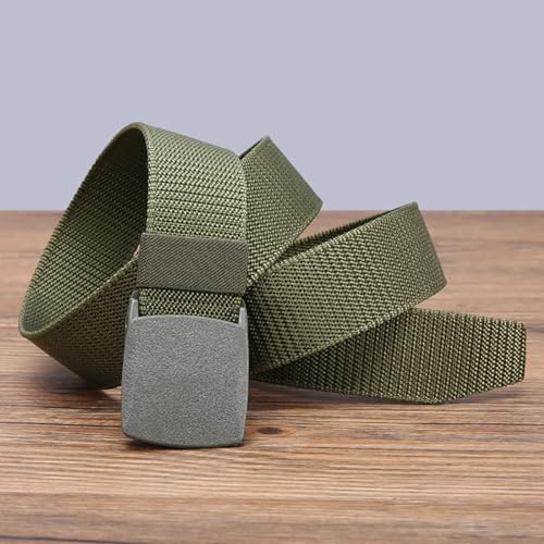 3 Pcs Nylon Canvas Belts Outdoor Fabric Belts Plastic Buckle Belts Adjustable Metal Free Belts Quick Release Work Belts3