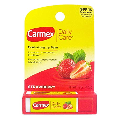 Carmex Click-Stick Moisturizing Lip Balm SPF 15 Strawberry 0.15 oz (Pack of 12) image 3
