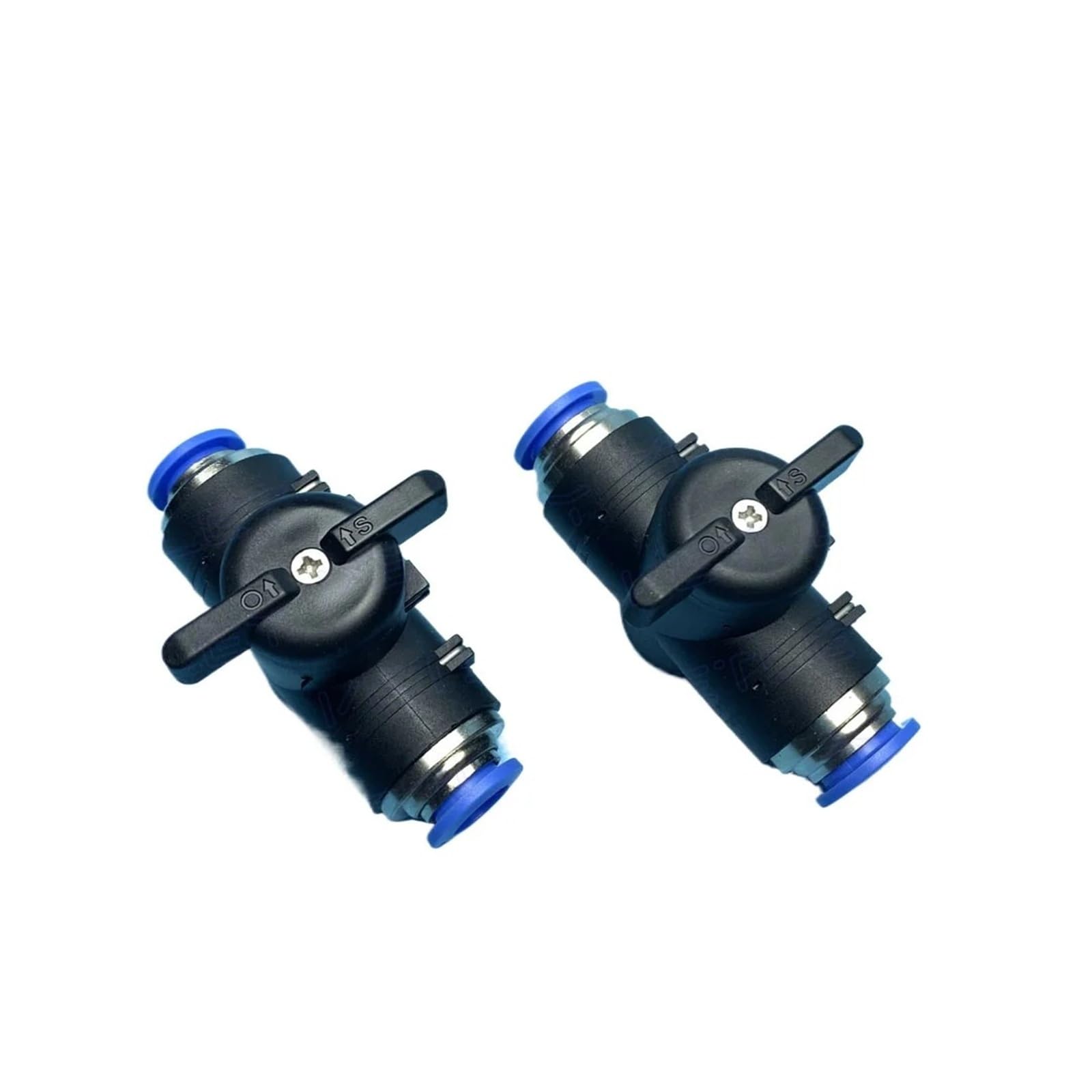 Robinet à boisseau sphérique 6mm haute précision Bouchon Bleu BUC