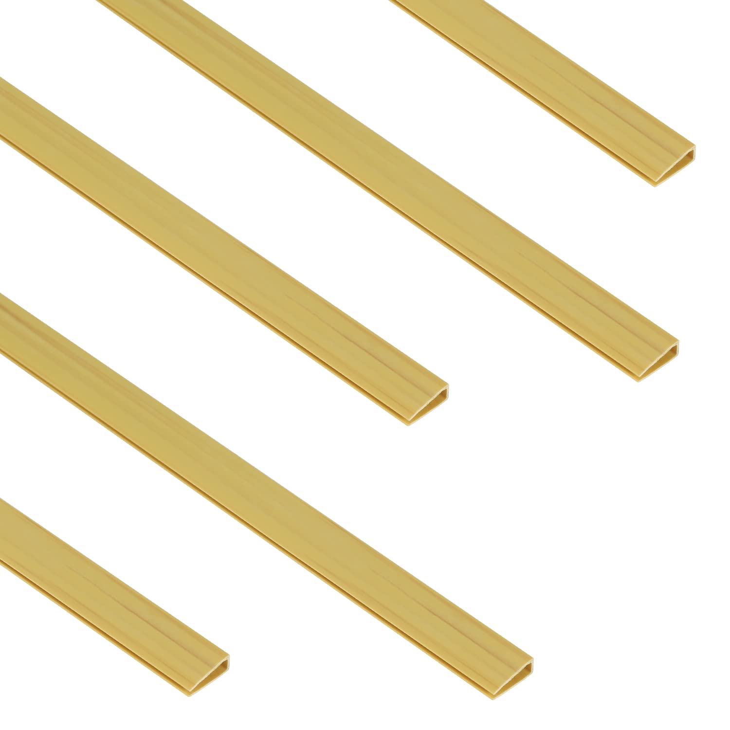 Sekey PVC Garden Screen Clip Cover 5pcs x 1m, Protective Accessories for PVC Privacy Fence Screening, 1 m/Root, Set of 5, Bamboo