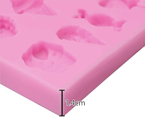 Miniatura 4 de 2 moldes de silicona en forma de piruleta para helado, dulces, moldes de silicona para pudín, muffin, alfombrillas de impresión, fondant barroco,