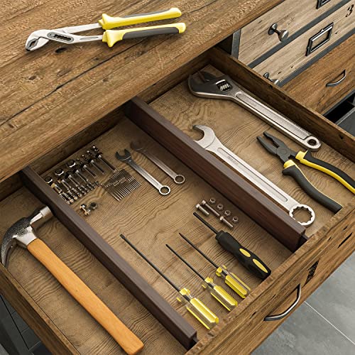 Expandable Bamboo Drawer Dividers - 4-Pack Kitchen & Home Organizers - Image 4