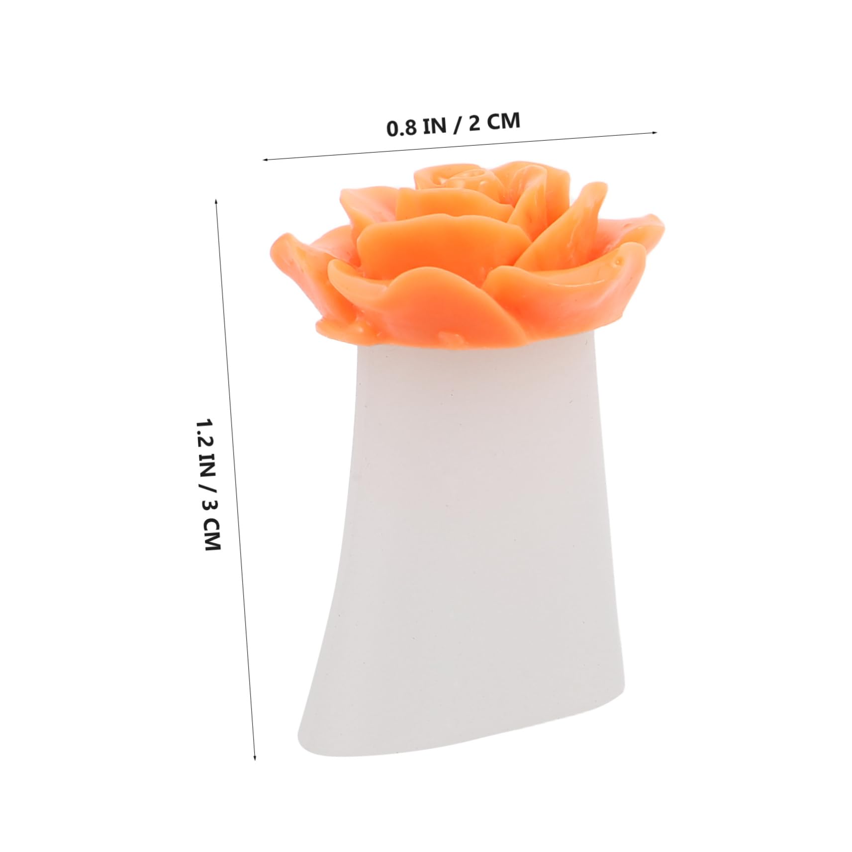 IWOWHERO Silicone Toe Separators Flowers 8 Pack Toe Stretcher for Women Nail Art Tool Pedicure Accessories Prevents Ingrown Nails Comfortable