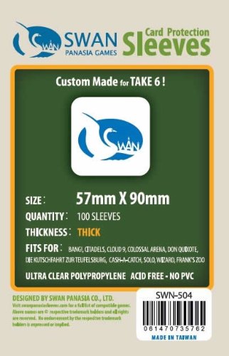 Amazon.com: Swan Premium Card Sleeves (57x90mm) - 100 Pack, Thick