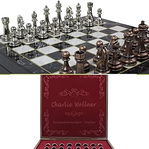 Juego de ajedrez personalizado de 14 pulgadas de Antochia Crafts Cover