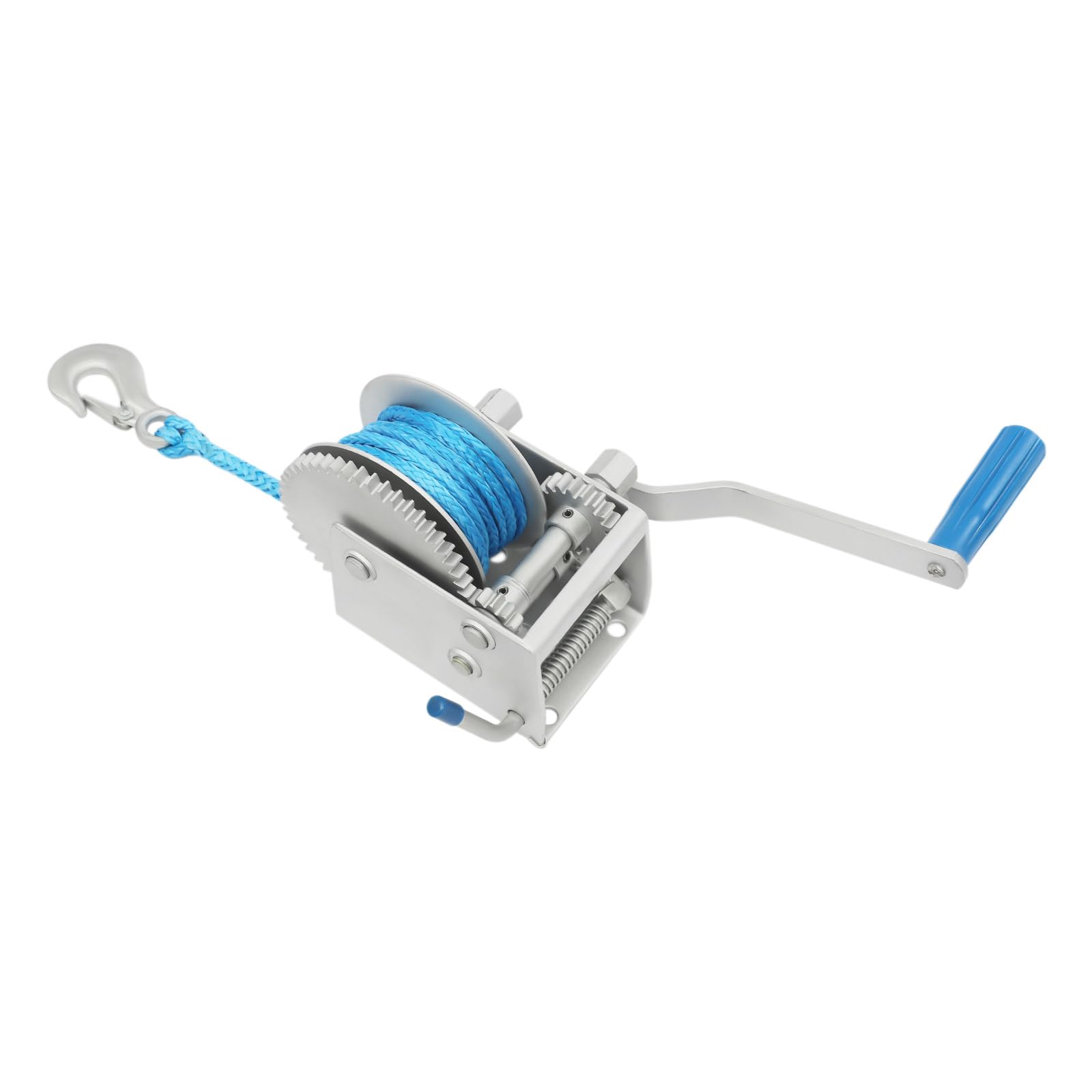 Treuil manuel manuel 3 conditions de transmission Treuil manuel 4500 lbs 8 m Corde en nylon Fonction de verrouillage pour yacht, bateau, remorque