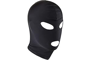 Unisex Adult Eyes & Mouth Open Headgear Mask Hood Breathable Blindfold Face Cover