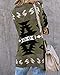 FERBIA Women Boho Cardigan Aztec Open Front Loose Slouchy Sweaters Tribal Long Sleeve Knitted Christmas Jacket Coat