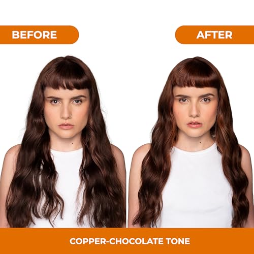 Image of naissant Copper Chocolate Hair Toning Mask | Ultra High-Purity Pigments | Deposits Copper-Chocolate Tone | Hyaluronic Acid, Collagen & Biotin | Paraben, Ammonia & Sulfate Free | 10.1 Fl. Oz